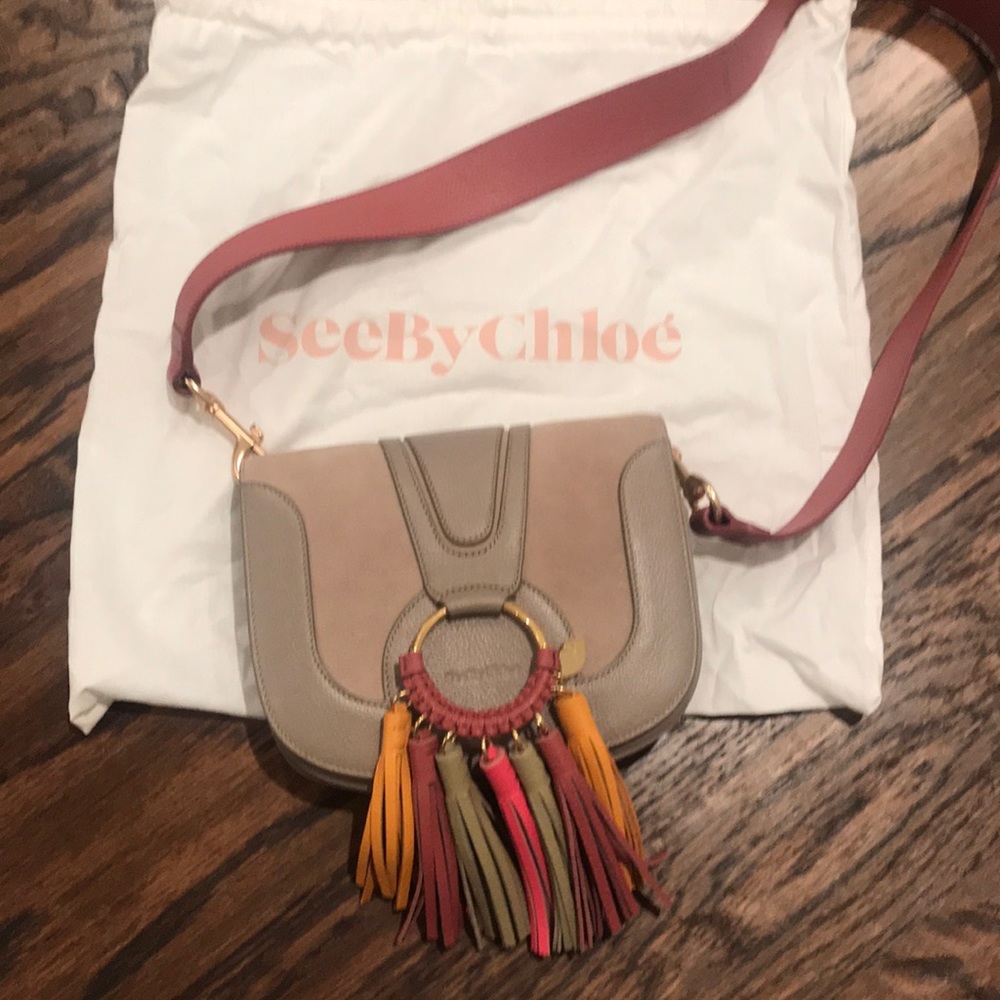 2019 see by Chloe Hanna shoulder bag with tassels
